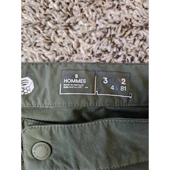 Mountain Hardwear Pants Mens 33x32 * Green Tech Outdoor Nylon Lightweight Active - Picture 4 of 9